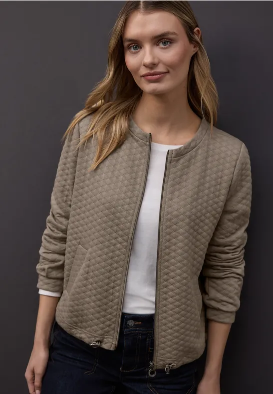 Zipper Jacke light terra mocha