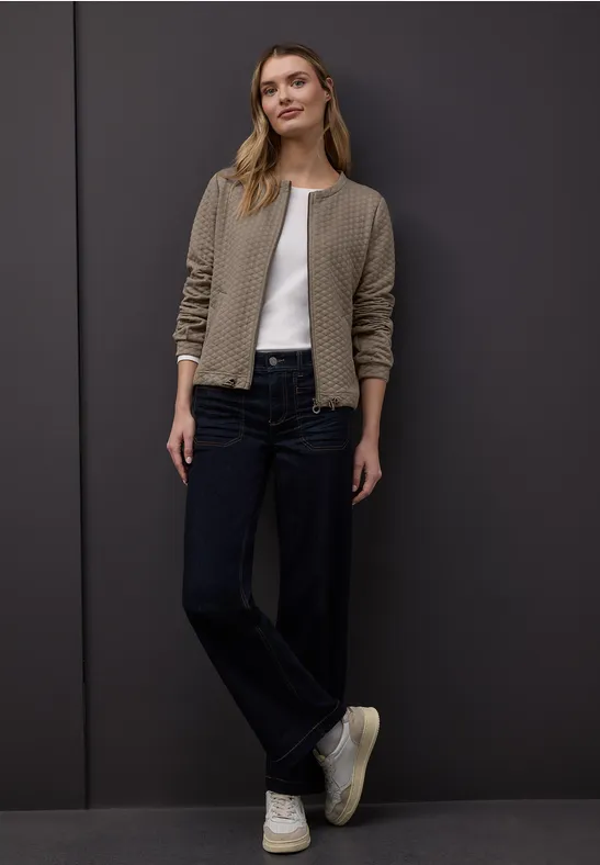 Zipper Jacke light terra mocha