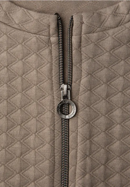 Zipper Jacke light terra mocha