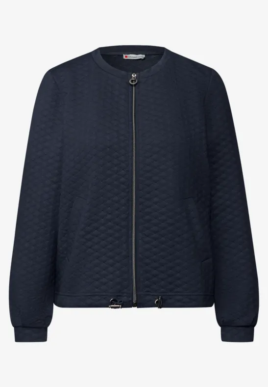 Zipper Jacke mit Struktur shadowed navy