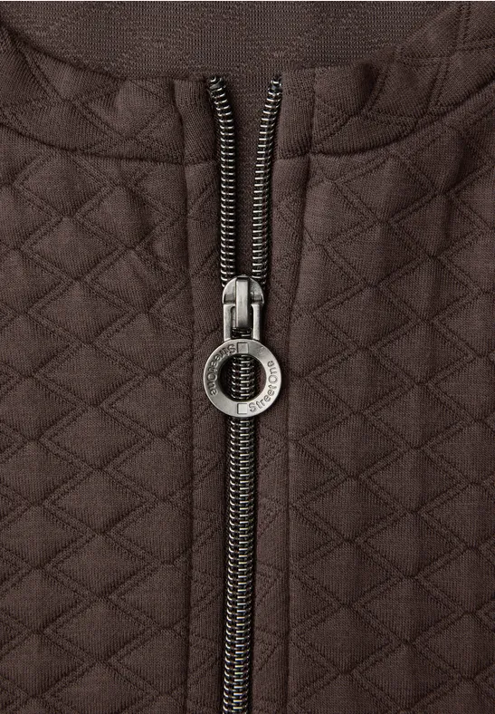 Jas met rits molten earth