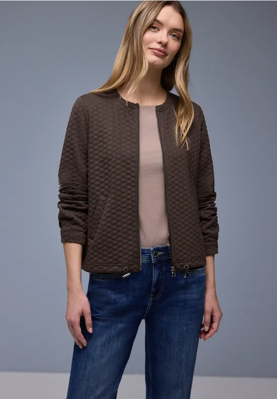 Jas met rits molten earth