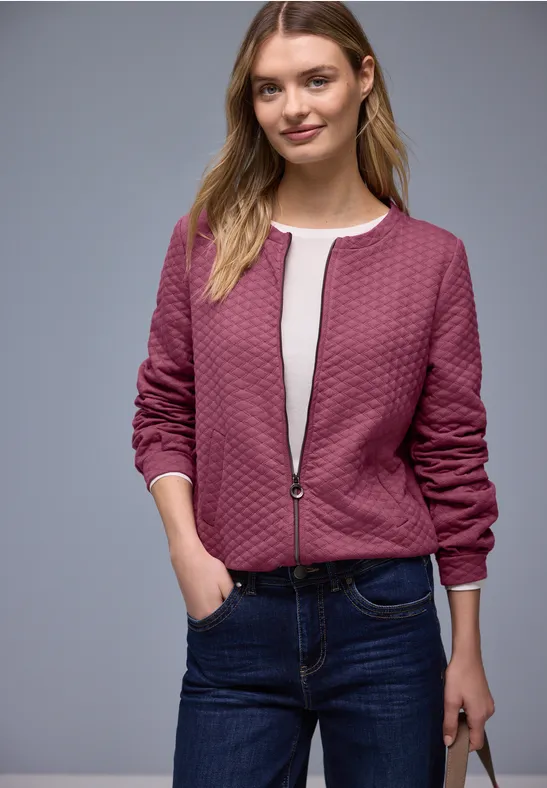 Zipper Jacke dark clouded blush