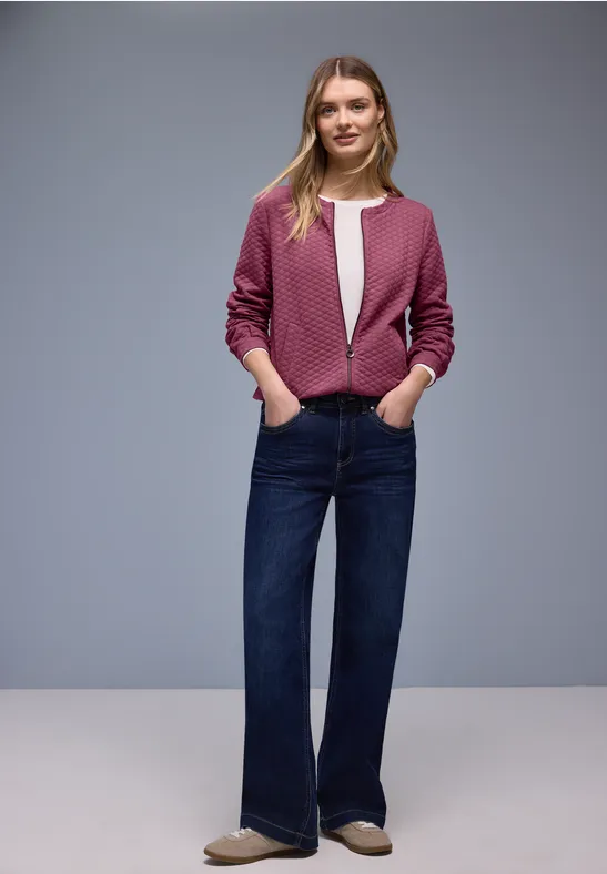 Zipper Jacke dark clouded blush