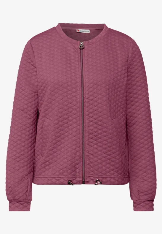 Zipper Jacke dark clouded blush