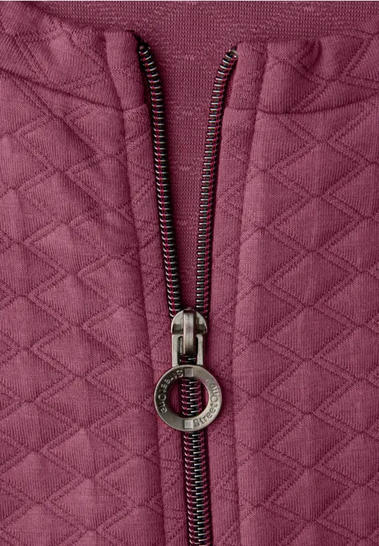 Zipper Jacke dark clouded blush