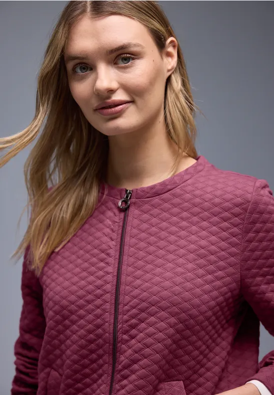 Zipper Jacke dark clouded blush