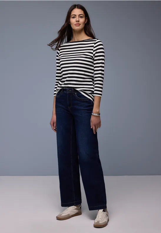 Gestreiftes Shirt Black