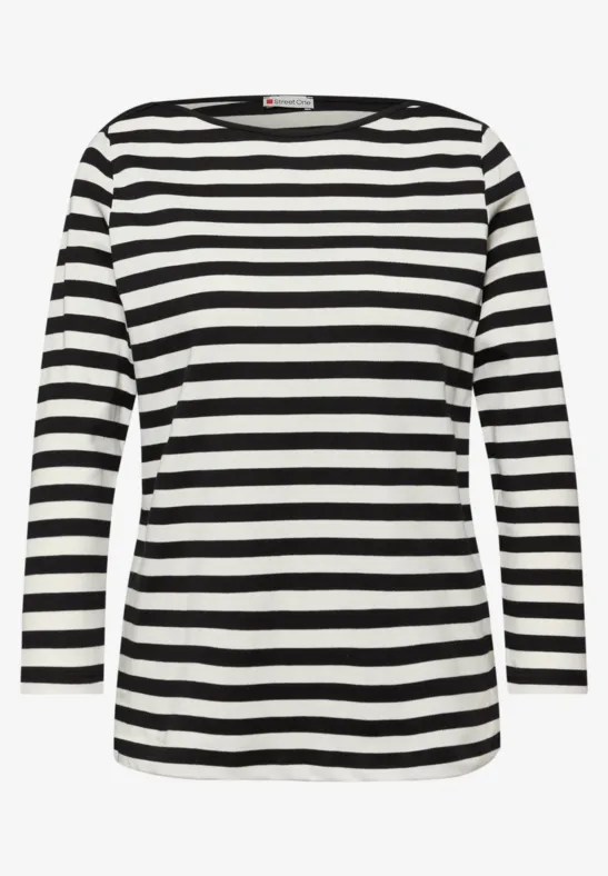 Gestreiftes Shirt Black