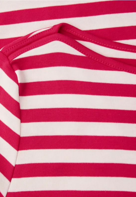 Gestreept shirt power berry