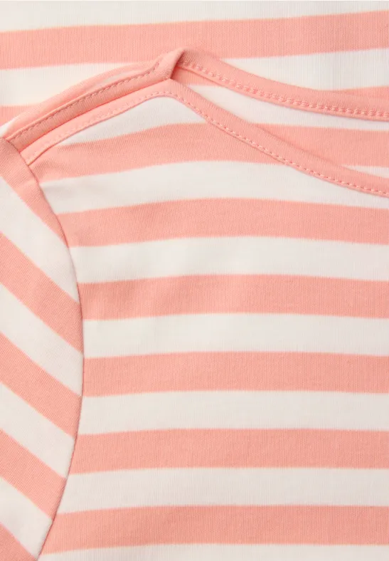 Bluzka w paski light apricot