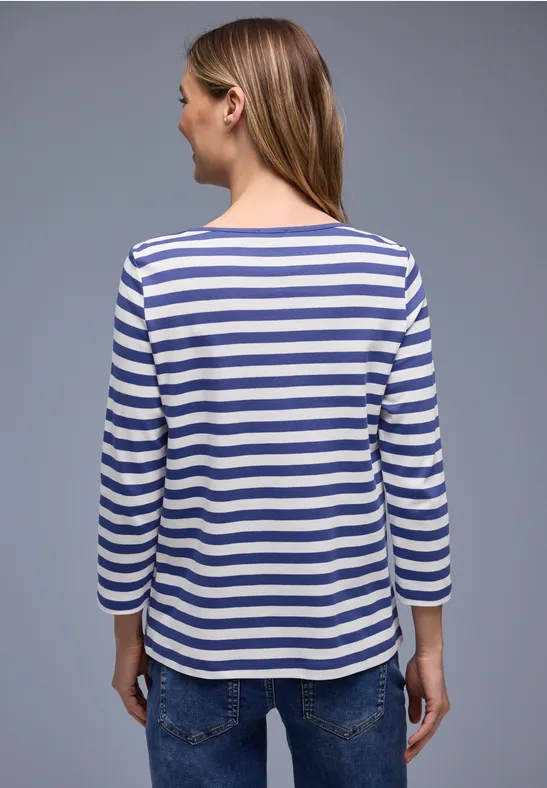 Gestreept shirt amparo blue
