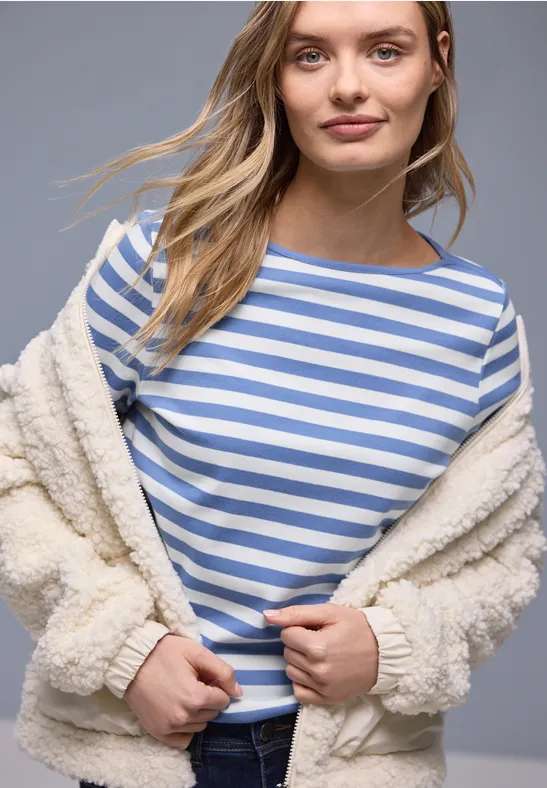 Gestreiftes Shirt bonnet blue