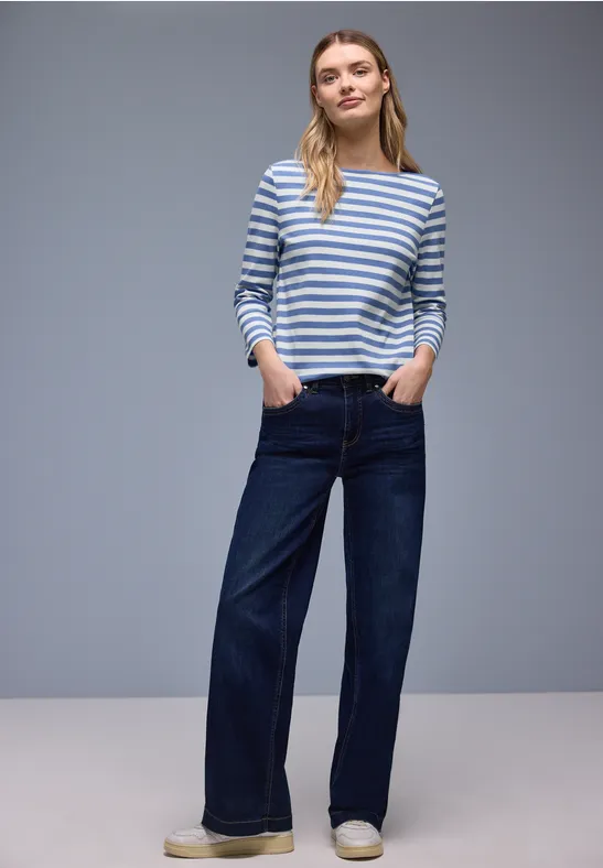 Gestreiftes Shirt bonnet blue