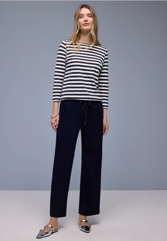 Bluzka w paski shadowed navy