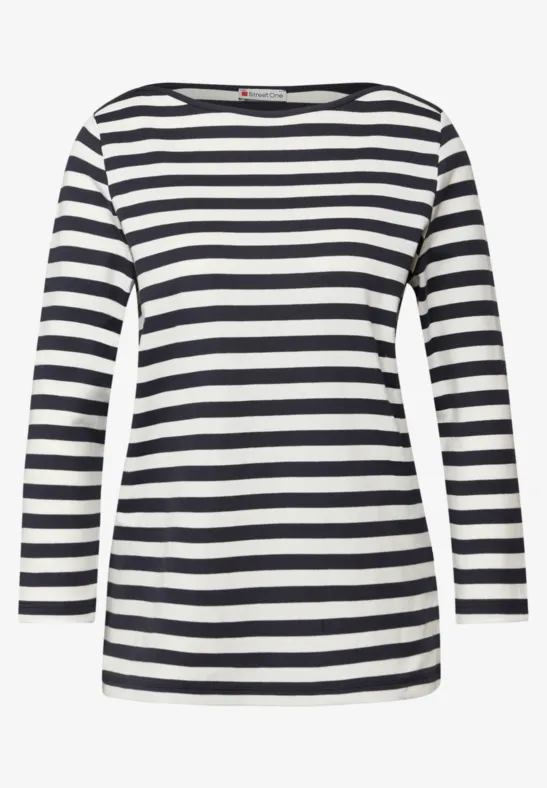 Bluzka w paski shadowed navy