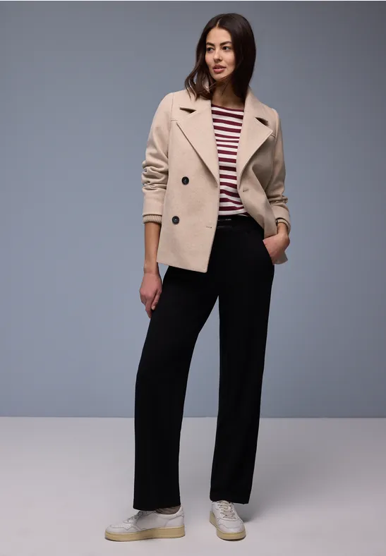 Gestreiftes Shirt truffle red