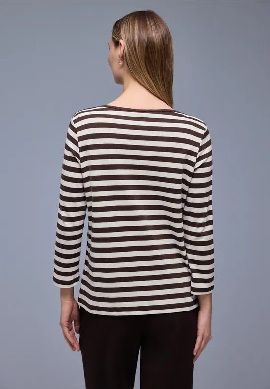 Bluzka w paski molten earth