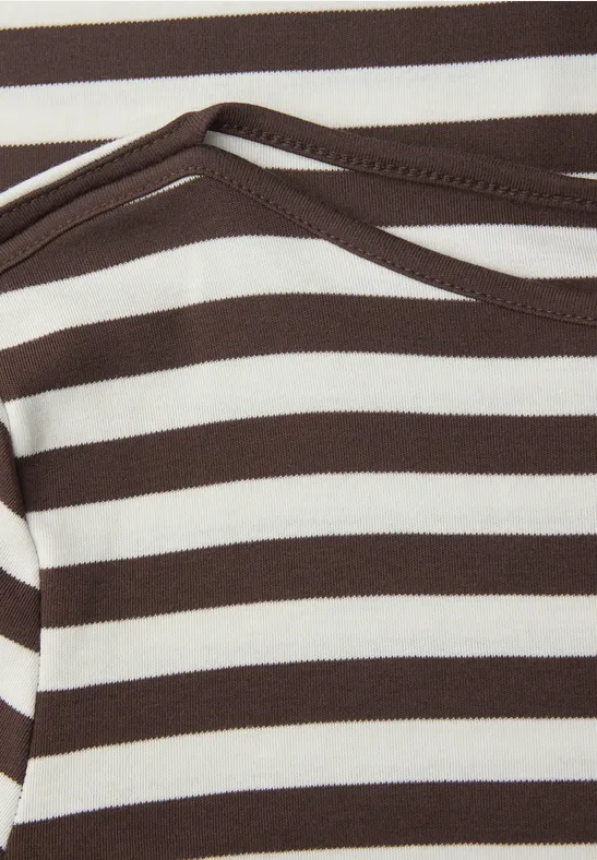 Bluzka w paski molten earth