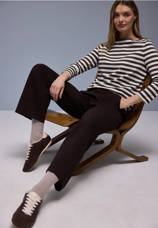 Bluzka w paski molten earth