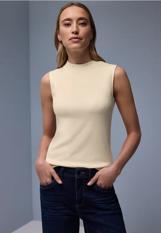 Basis top smoke beige