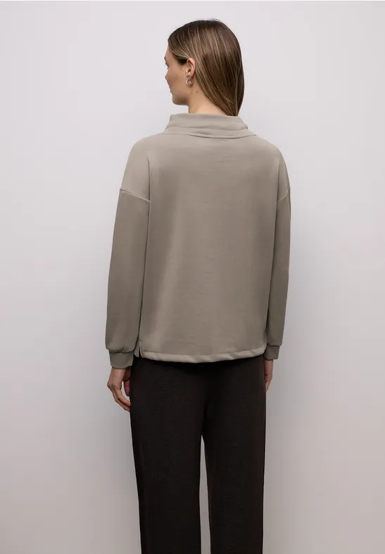 Shirt in effen kleur light terra mocha