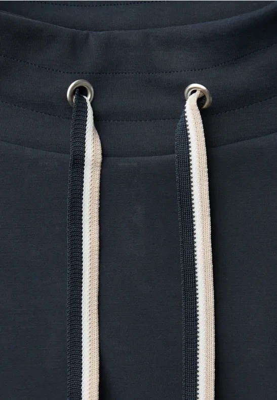 Shirt in Unifarbe shadowed navy