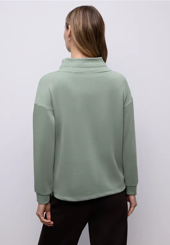 Shirt in Unifarbe dark mint green