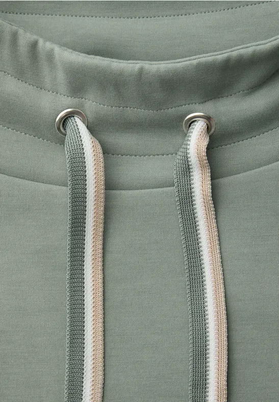 Shirt in Unifarbe dark mint green