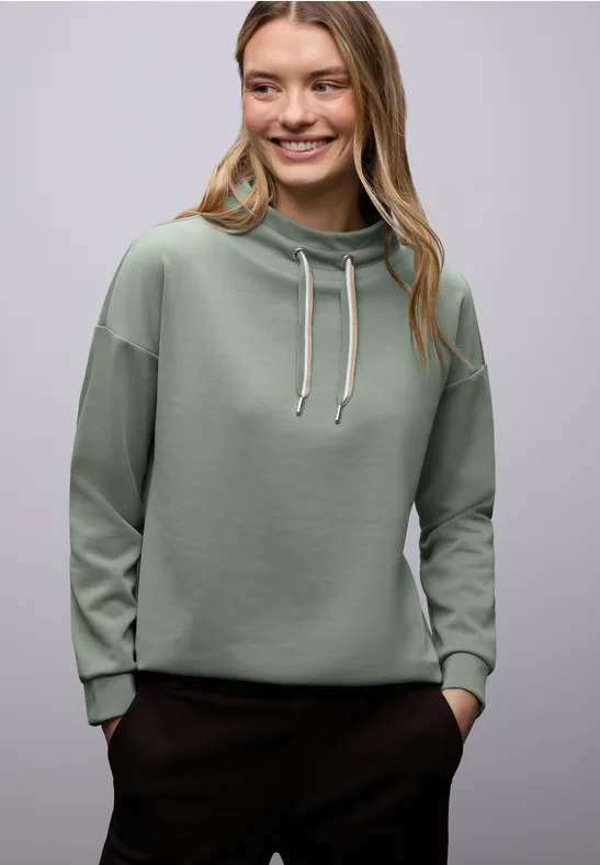 Shirt in Unifarbe dark mint green