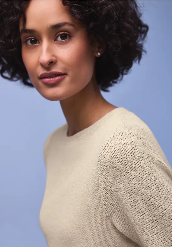 T-shirt en couleur unie cotton beige