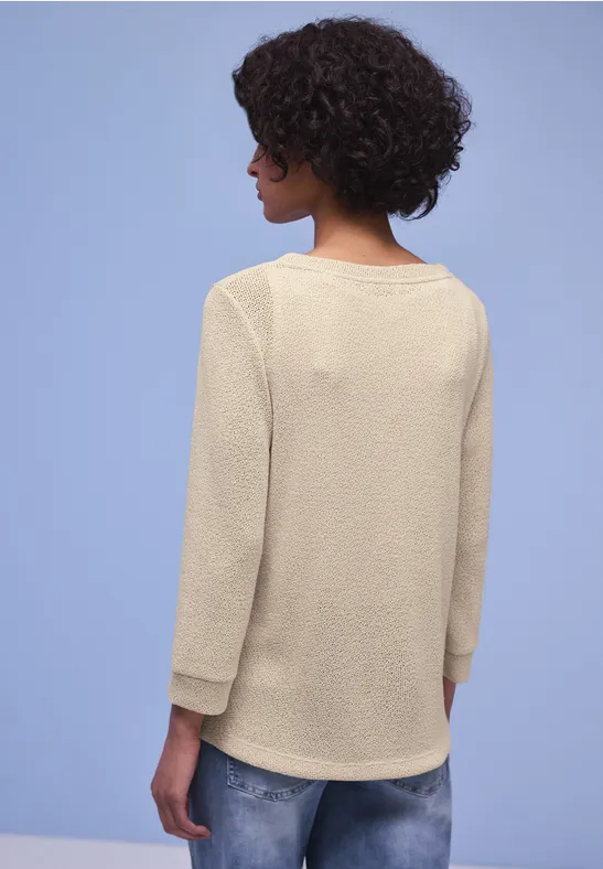 T-shirt en couleur unie cotton beige