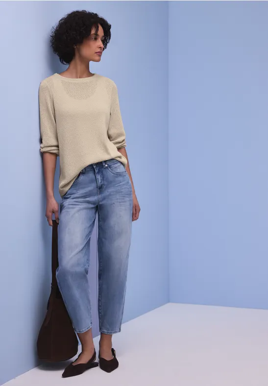 T-shirt en couleur unie cotton beige