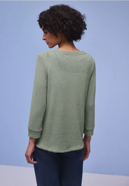 T-shirt en couleur unie dark mint green