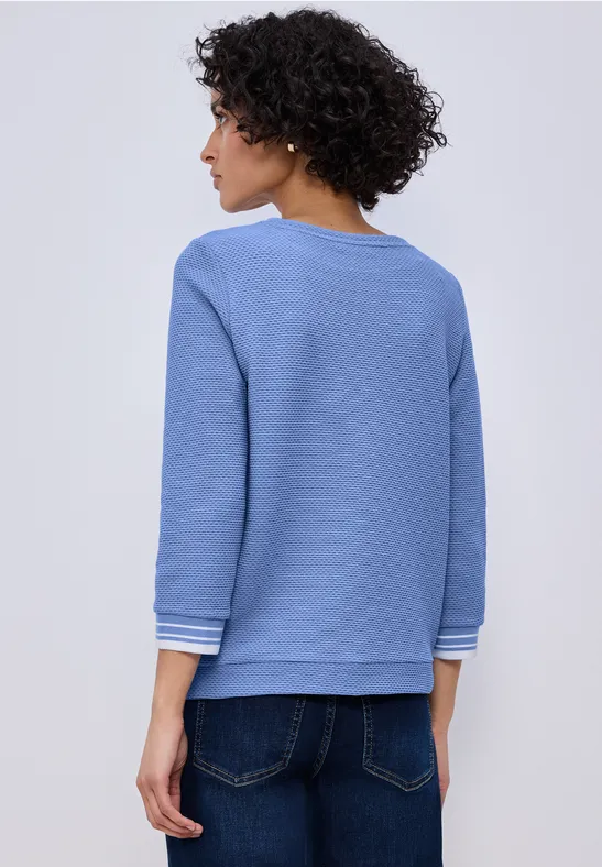 Shirt mit Kontrastdetails bonnet blue