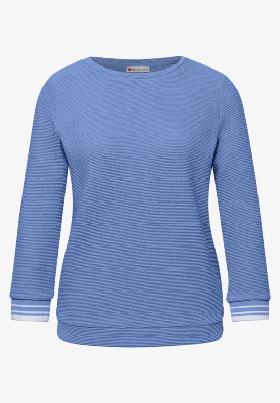 Shirt mit Kontrastdetails bonnet blue