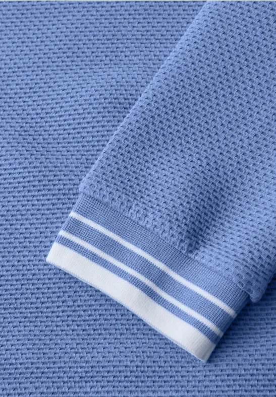 Shirt mit Kontrastdetails bonnet blue