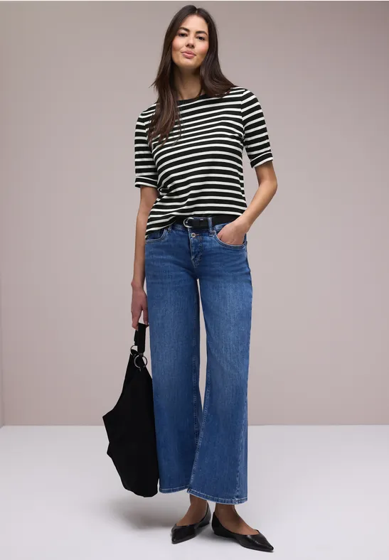 T-shirt à rayures Black