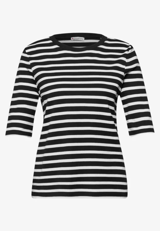 T-shirt à rayures Black