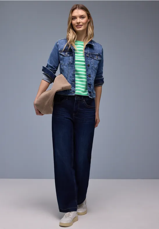 Gestreiftes Shirt arcadia green