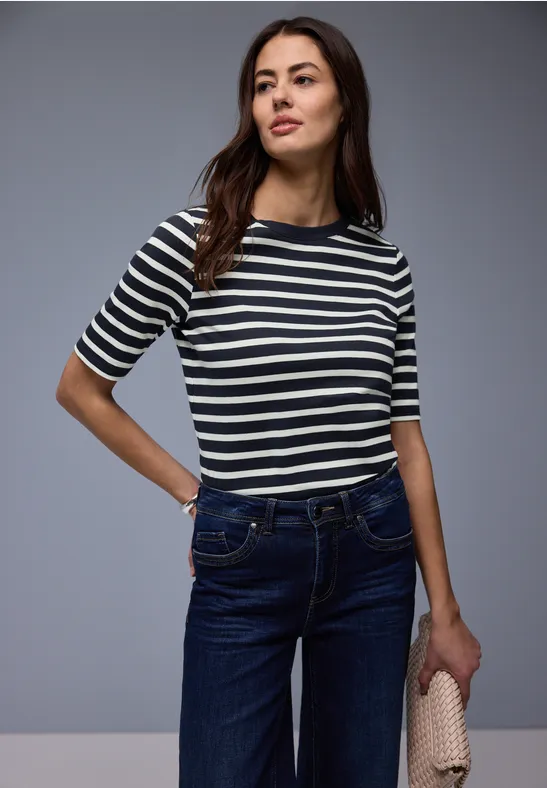 Gestreiftes Shirt shadowed navy