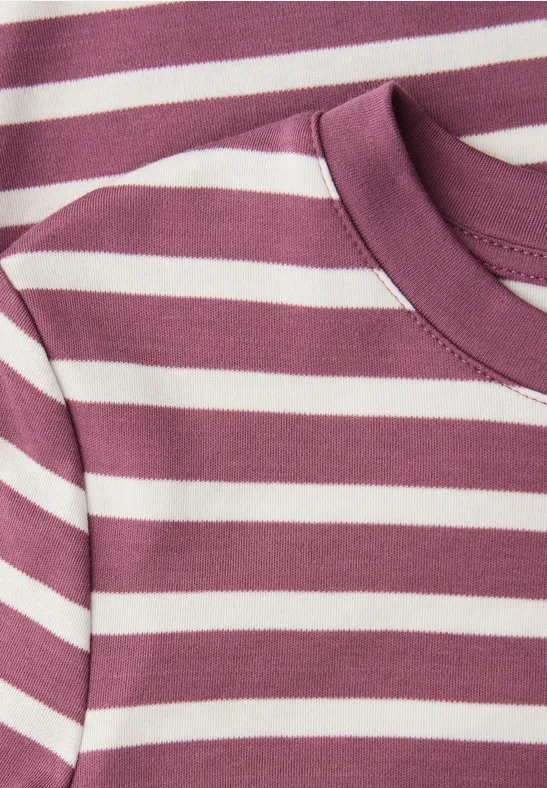 T-shirt à rayures dark clouded blush