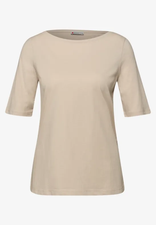 Basic Shirt im 2er-Pack cotton beige/magenta dream