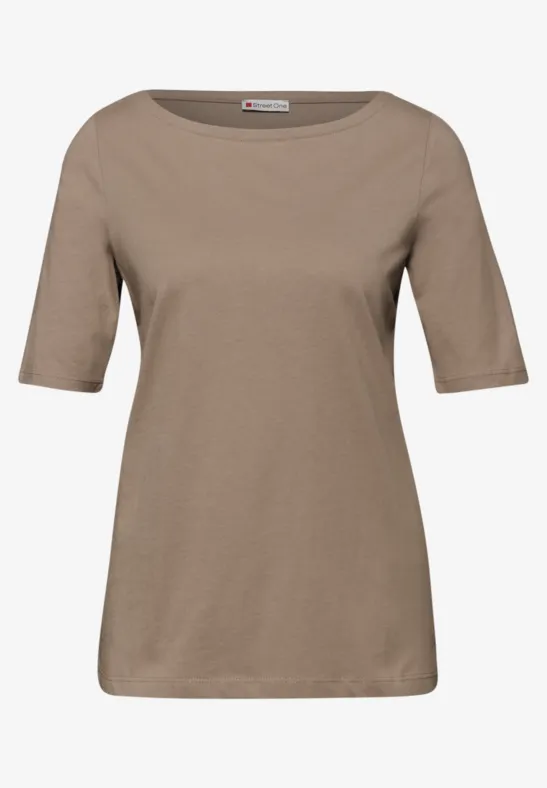 Basic Shirt in een 2-pack off white/light terra mocha