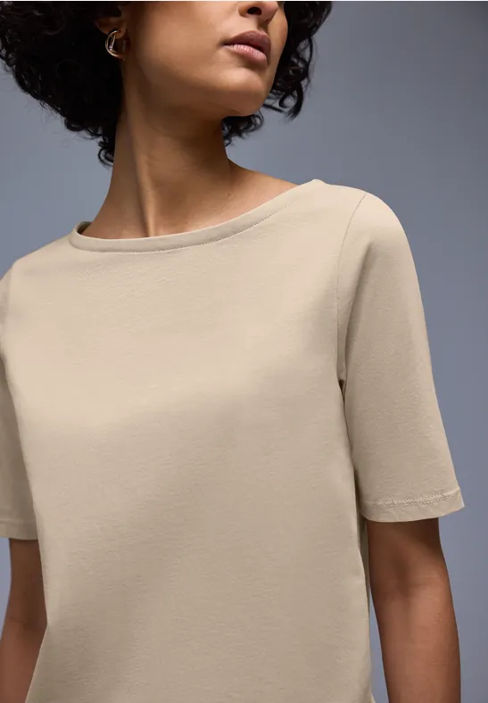 Basic T-Shirt cotton beige