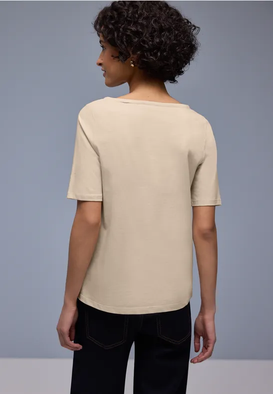 Basic T-Shirt cotton beige