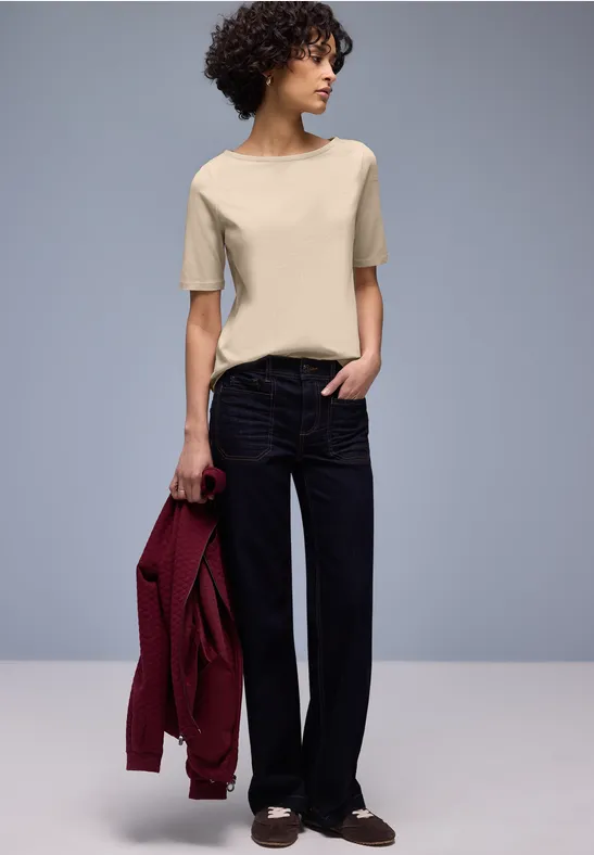 Basic T-Shirt cotton beige