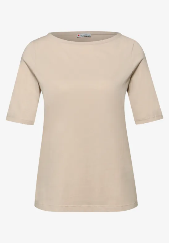 Basic T-Shirt cotton beige