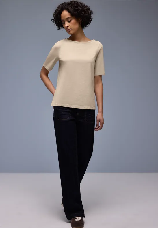 Basic T-Shirt cotton beige