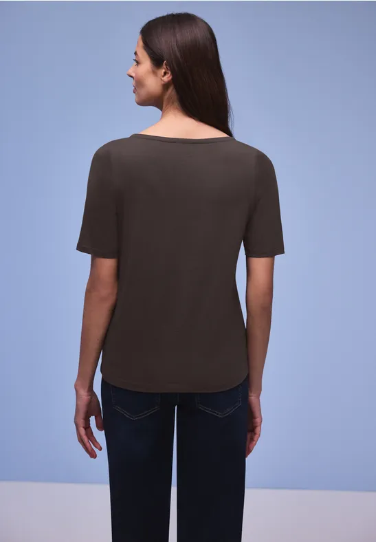 T-shirt de base espresso brown